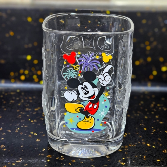 Disney 2000 Mickey Mouse Drinking Glass World Celebration Collectible Glassware - Picture 1 of 5